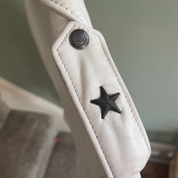 Perfecto Genuine White Leather Jacket- Worn Once! - Picture 4 of 8